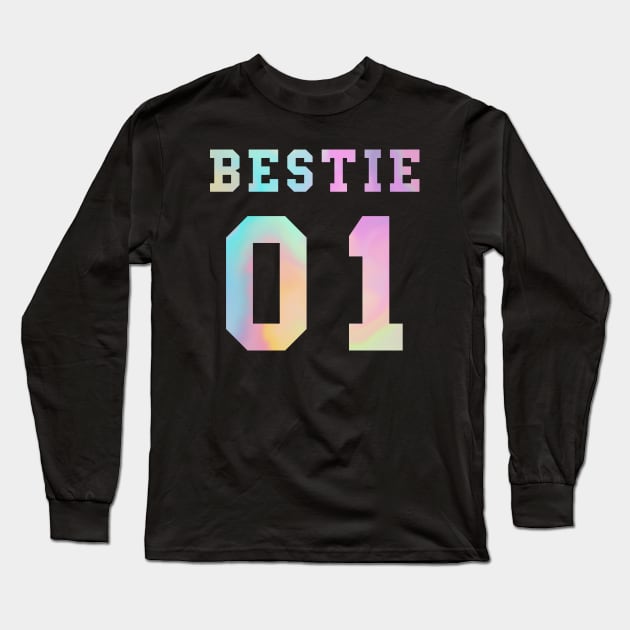 Matching best friends bestie 01 Long Sleeve T-Shirt by Trippycollage